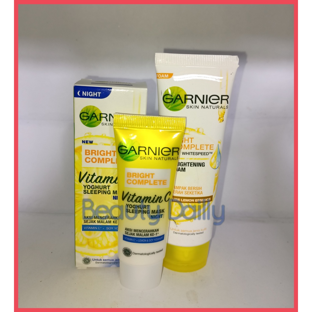 PROMO Paket 2 IN 1 Garnier - Garnier Light Complete Facial Foam 50 ml Plus Garnier Bright Complete V