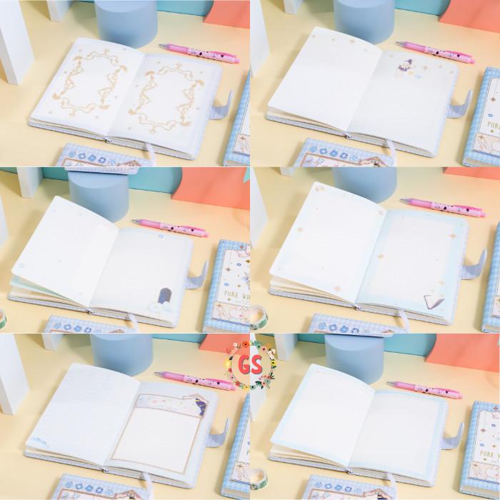 

Magnetic Notebook Diary Pure White Fantasy / Jurnal agenda Buku tulis