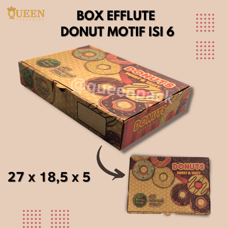 

[10 PCS] BOX EFFLUTE DONAT MOTIF ISI 6 | KARDUS DONAT ISI 6 MOTIF | KARDUS DONAT MOTIF | KARDUS DONAT TEBAL | KARDUS BOMBOLONI | KARDUS TEBAL