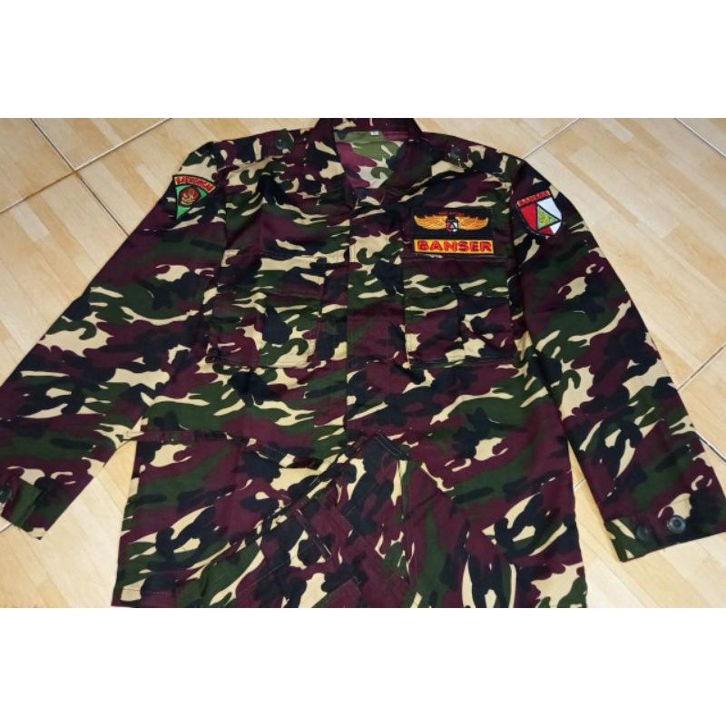 SERAGAM BANSER PREMIUM (WATERPROF) + nama