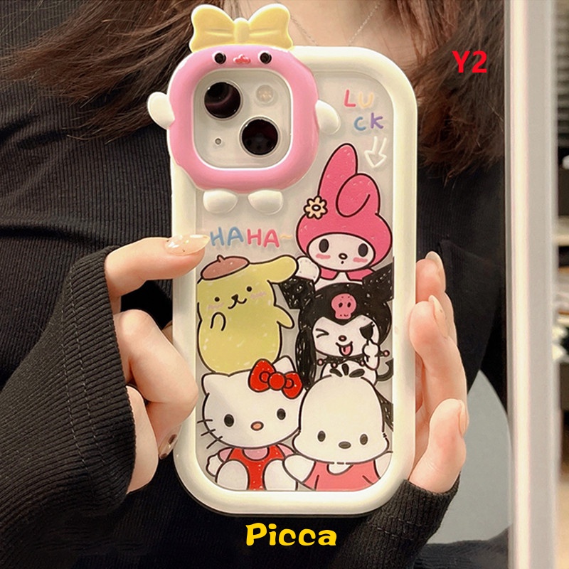 Kartun Graffiti Kuromi Case Samsung A50s A14 A04 A04E A73 A23 A30s A50 A12 A32 A51 A13 A22 A53 A03 A03s A02s A52 A52s A31 A11 A21s A04s A71 M22 M32 A33 Little Monster Lens Cover