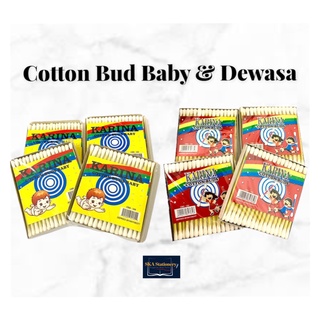 Image of Cotton Bud/Korek Kuping/Pembersih Telinga Baby Dewasa Murah (Pak Kecil)
