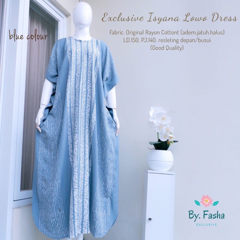 DASTER LOWO KAIN SANTUNG ISYANA READY COD ADEM