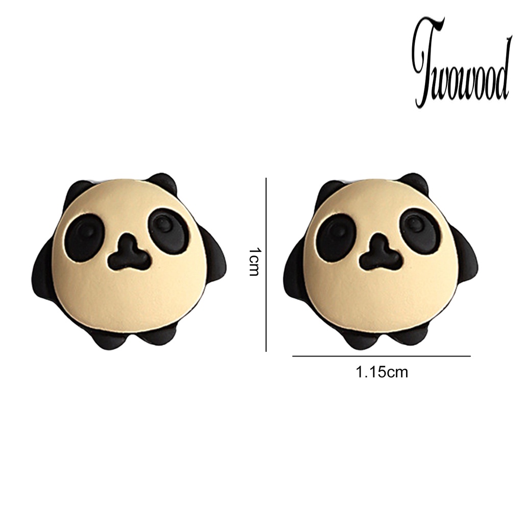 Twowood 5Pcs / Set Ornamen Kartun Panda Untuk Dekorasi Nail Art DIY