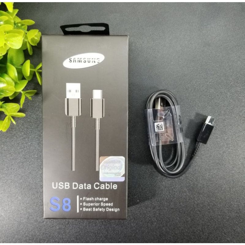 Kabel Cable Usb Data Charger Samsung A5 A7 S8 S9 S10 Note 9 10 Original Fast Charging Tipe C Chas