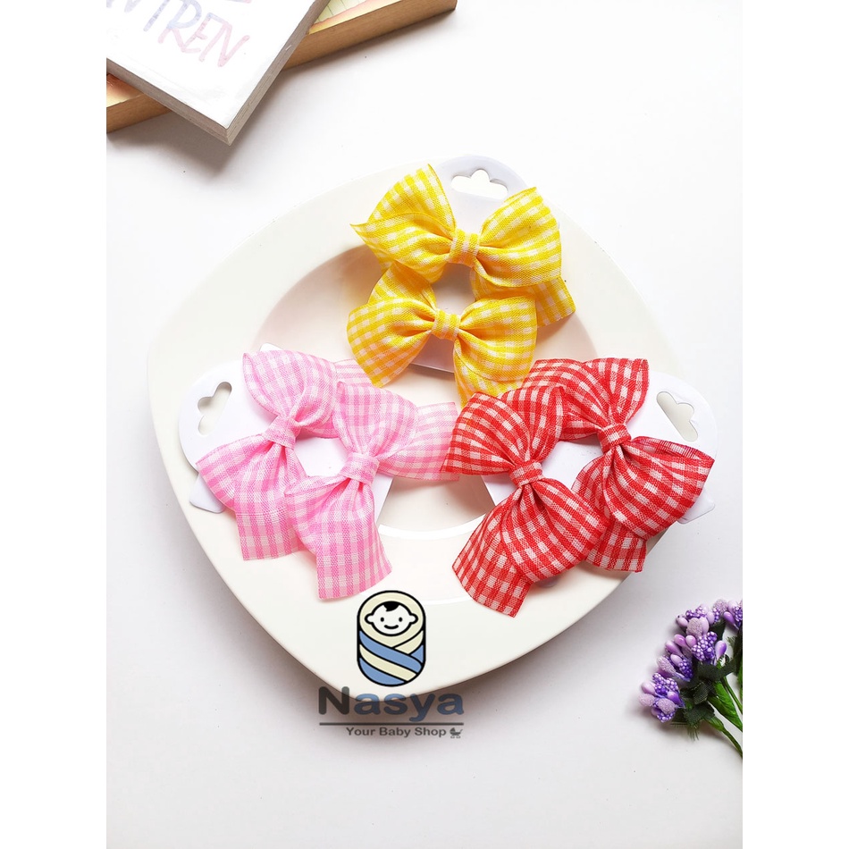 [BN-014] Jepitan 2in1 / jepitan Bayi Lucu / Baby Headband hiasan pita lucu 2in1