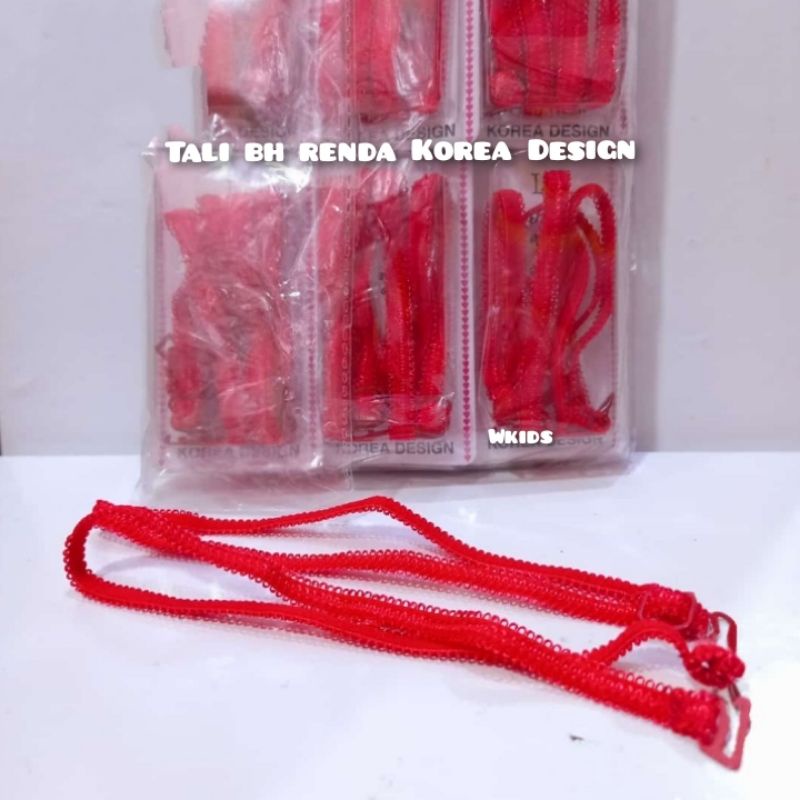 Tali BH renda Korea Style design renda Korea tali bh warna 1 pc