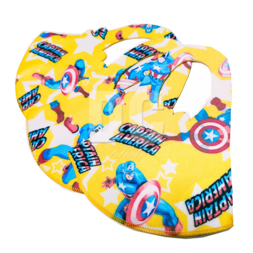 Masker Anak Scuba Premium BTS21 Batman Captain America Spiderman Cars Winnie Pooh (Bisa Pilih Motif)