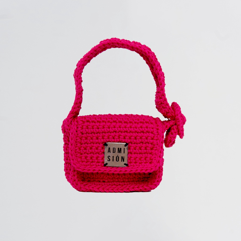 Micro Brick Bag in Magenta - Admision