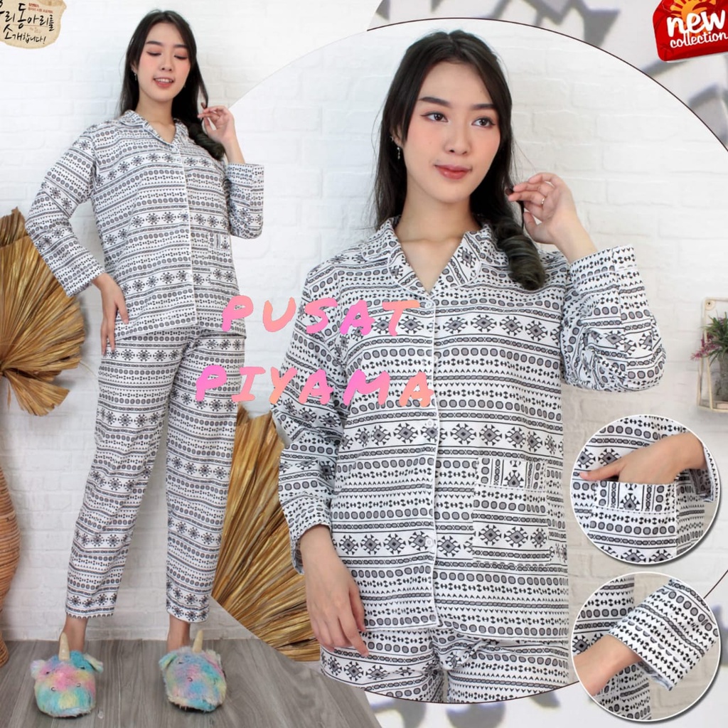 Piyama Baju Tidur Wanita  Batik / Pajamas Dewasa Cewek abg Kekinian