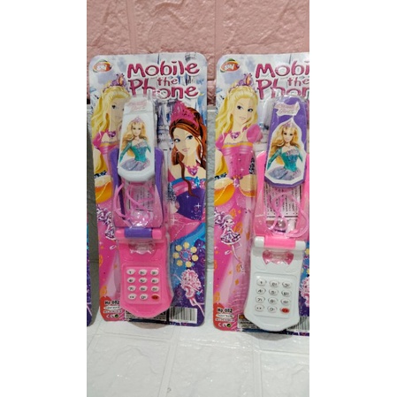 Mainan Anak Handphone Karakter Barbie