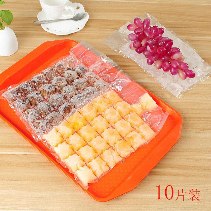 (BOW) Kantong Cetakan Es Batu Plastik Disposable Ice Making Bag 10 Pcs Per Bungkus