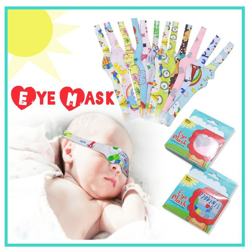 Kacamata Jemur Bayi /Eye Mask Protector/Penutup Mata Bayi Barang Impor