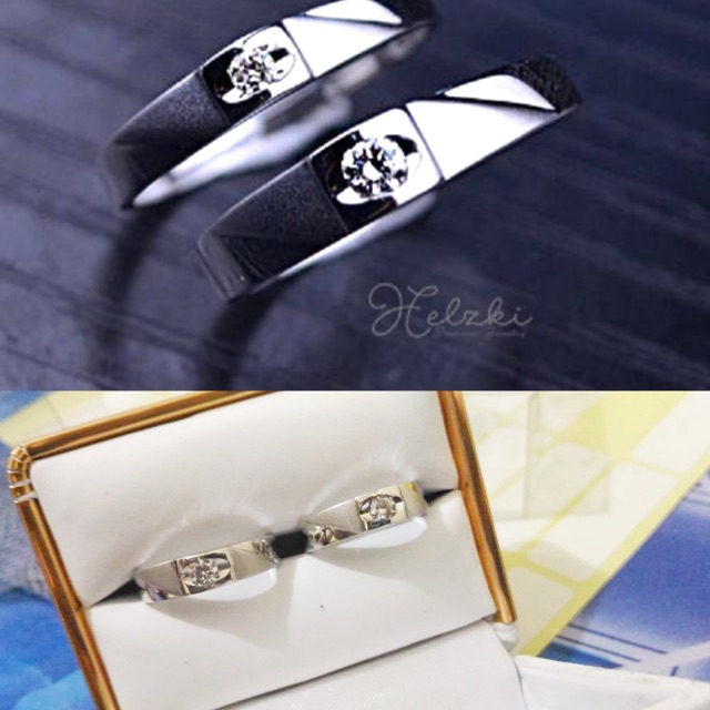 Cincin kawin emas putih