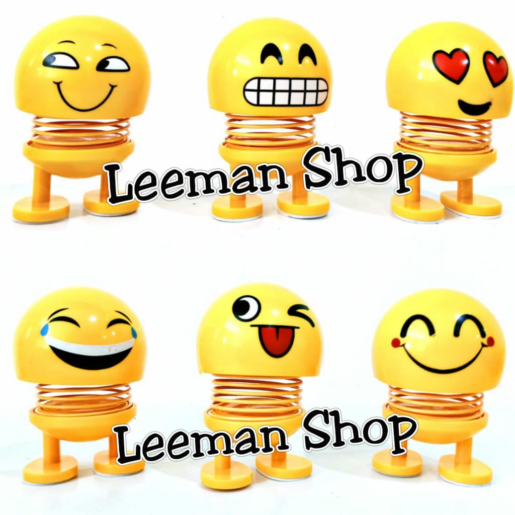 Emoji Mainan Boneka Goyang Kreatif Bentuk Emoticon Anak Fu 1115