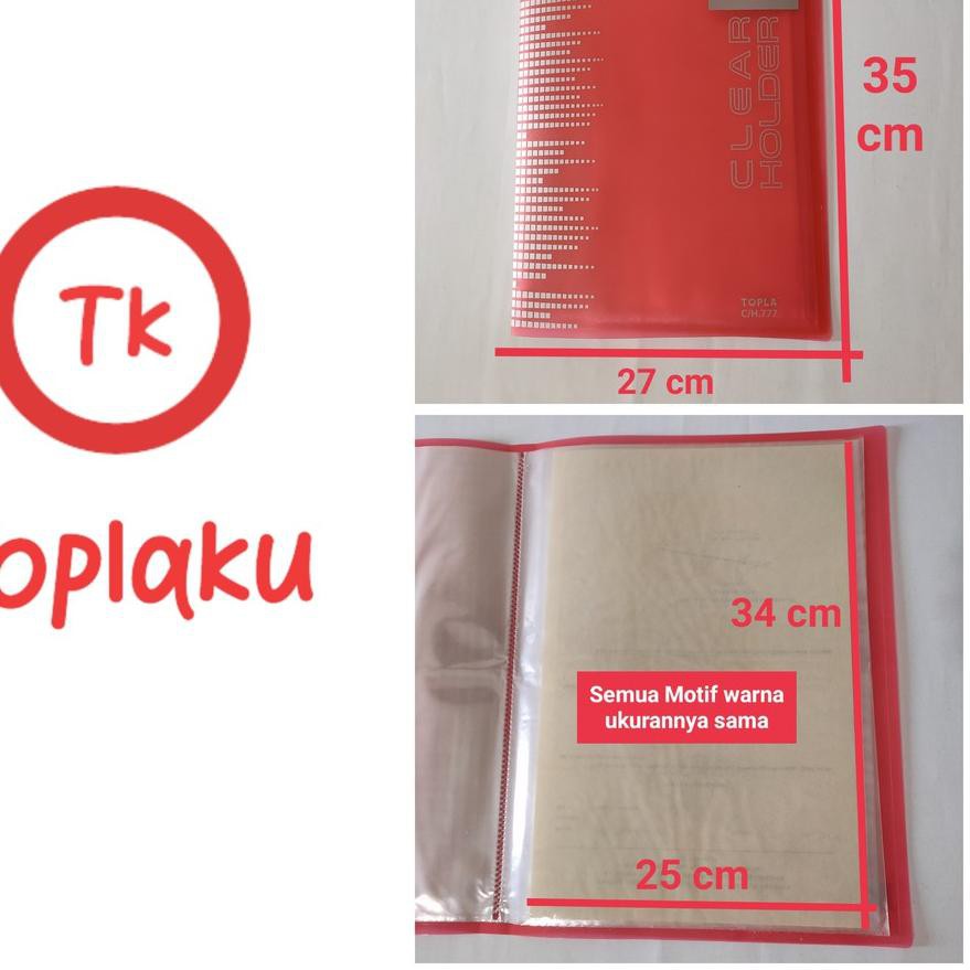 

™►► MAP DOKUMEN BESAR LUCU F4/FOLIO TOPLA 20 files / CLEAR HOLDER F4 / MAP PLASTIK / DOKUMEN KEEPER