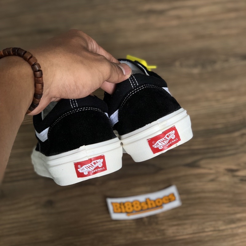 Sepatu pria wanita vans OLD SKOOL black white og