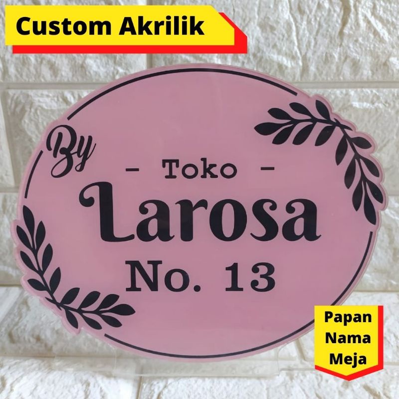 

PAPAN NAMA MEJA / LOGO USAHA AKRILIK CUSTOM UKURAN DESIGN KUALITAS PREMIUM