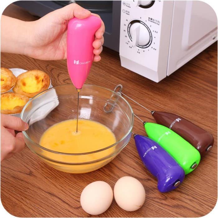 Mini Hand Mixer Otomatis Serbaguna Mini Mixer Milk Frother Pengocok Telur Otomatis