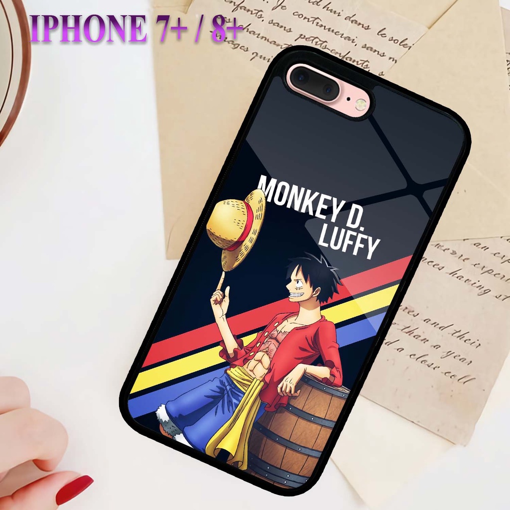 Case Kilau Iphone | 7 Plus | 8 Plus | Casing Hp Glossy | Motif Nama Anime