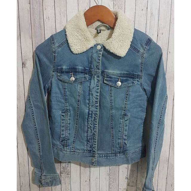 Divided by HnM Sherpa Trucker Denim Jacket