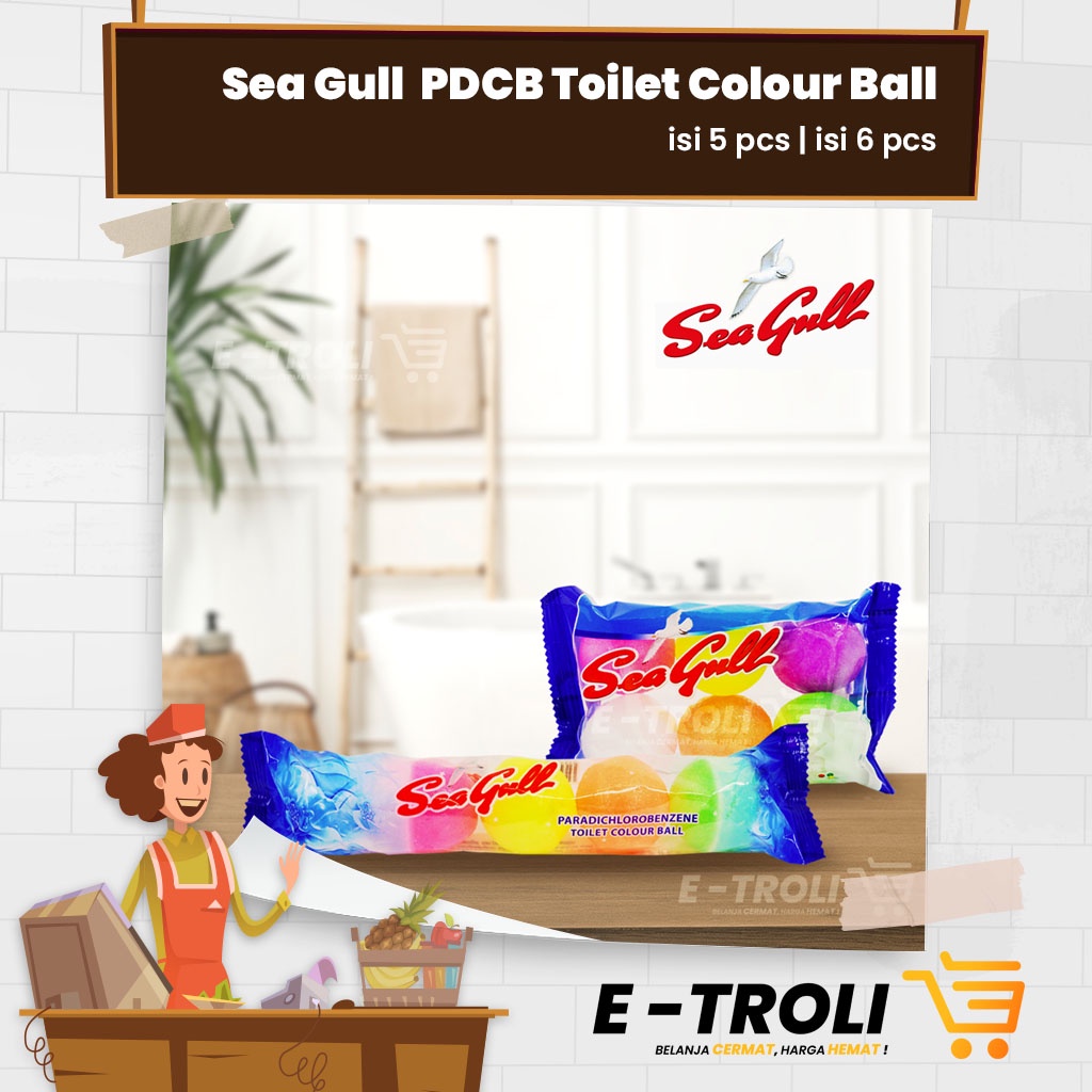 [ E-TROLI ] »»» SeaGull Toilet Colour Ball | Kamper Ball Toilet | Kamper Toilet
