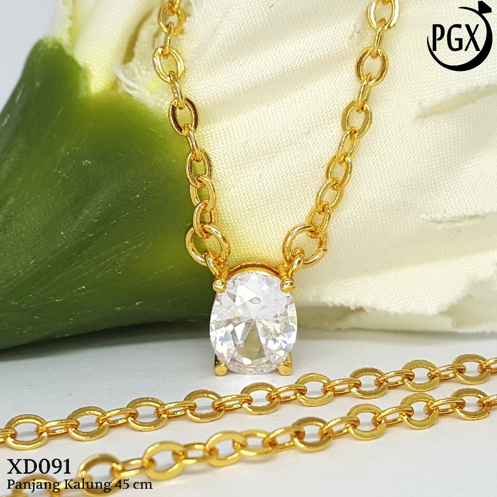PGX Kalung Wanita Xuping Perhiasan Lapis Emas Aksesoris Fashion Premium - XD091