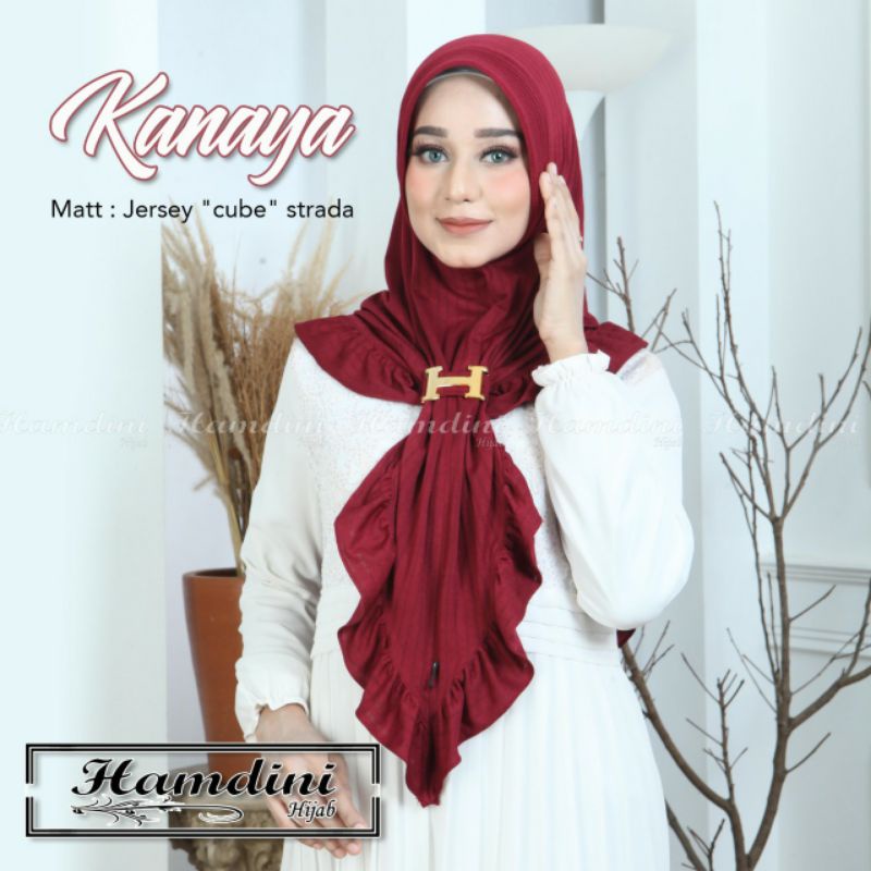 ORIGINAL HAMDINI Kanaya Hijab instan rempel free Gesper
