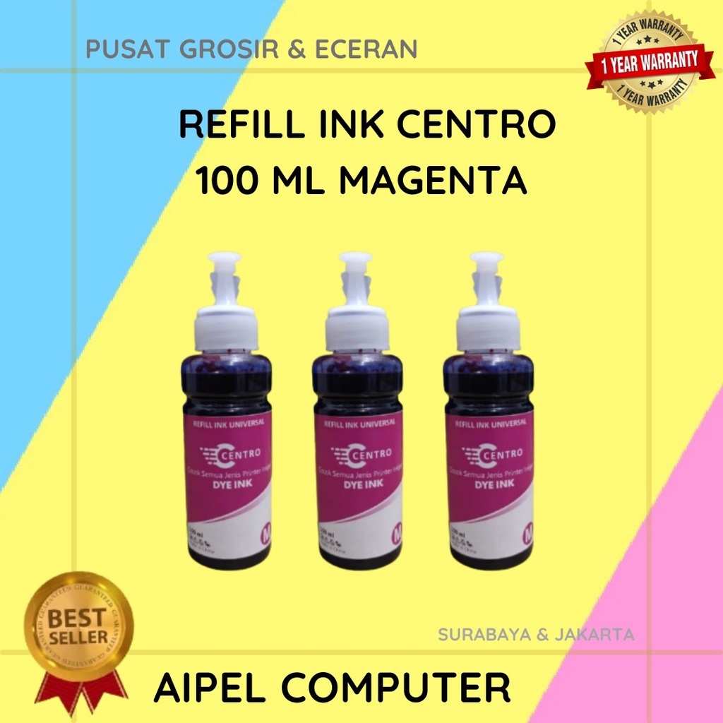 RIC100M | REFILL INK CENTRO 100 ML MAGENTA