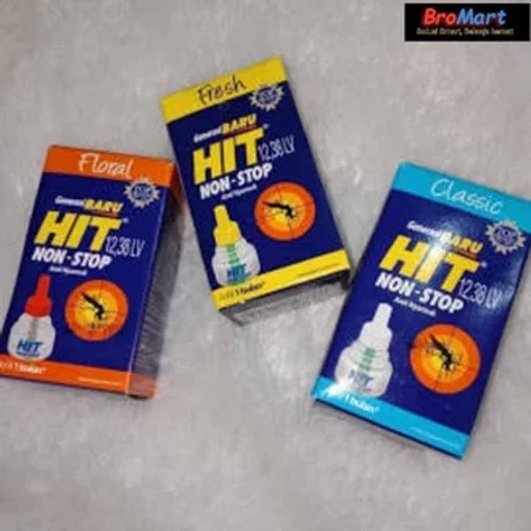 [ALL VAR] Hit Non Stop Refill Classic 33ml | Fresh 45H | Apple 45H | Alat Anti Nyamuk Elektrik_Cerianti