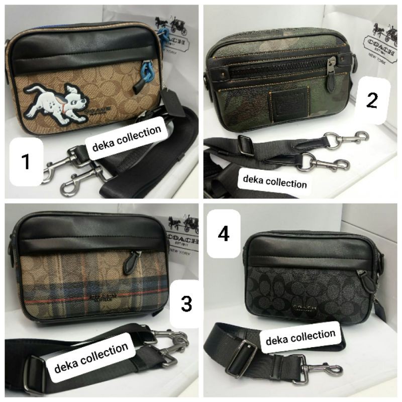 tas coach tas selempang pria wanita signature