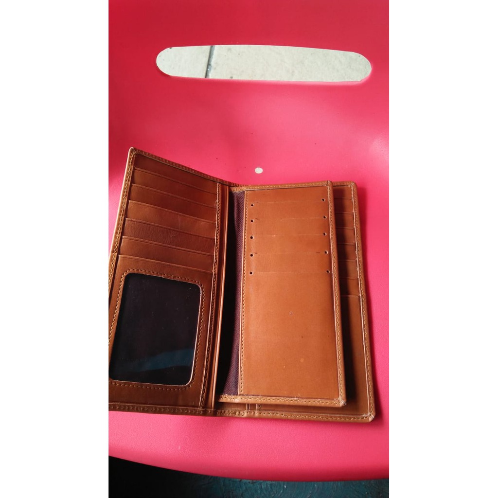 Dompet Kulit Pria 3/4 100% ORIGINAL Kulit Asli Sapi