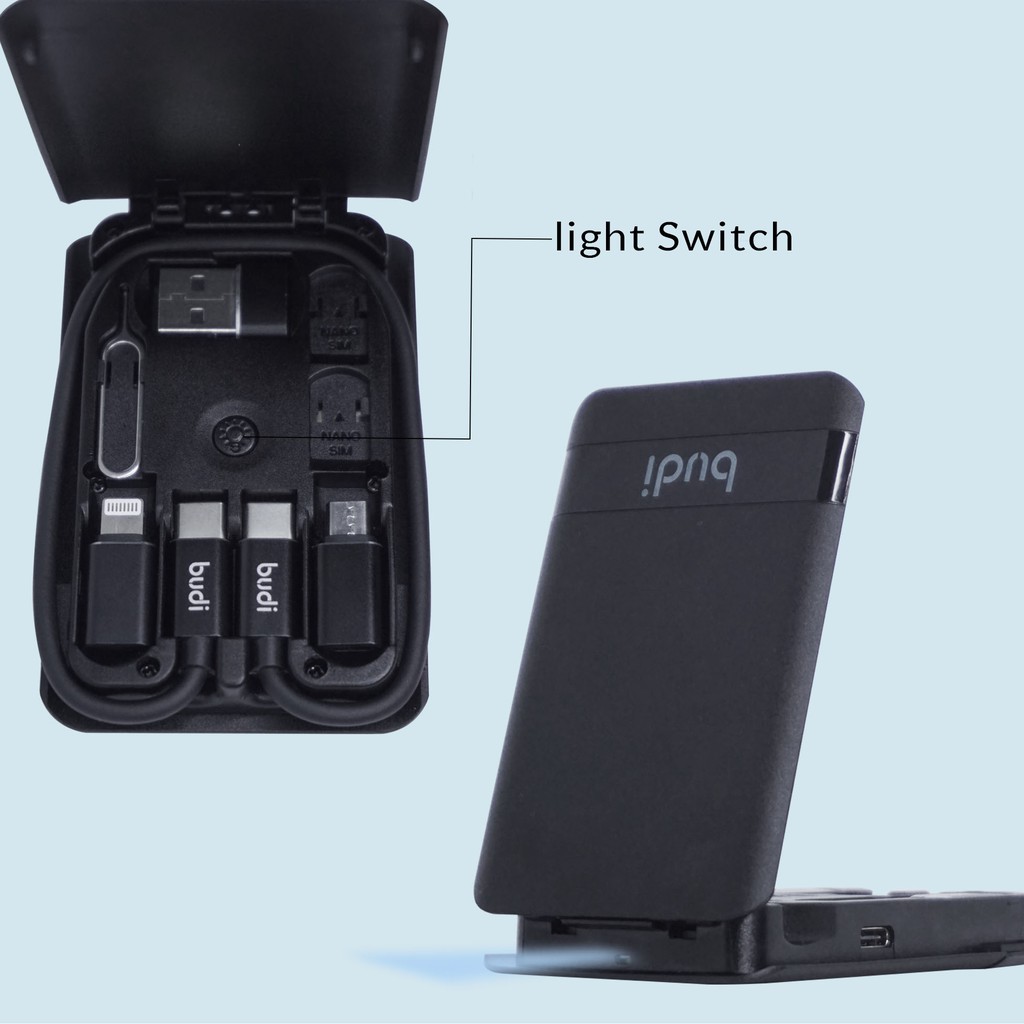 Budi Multi Kabel Wireless Charger Handphone Tipe IDO Functional Box