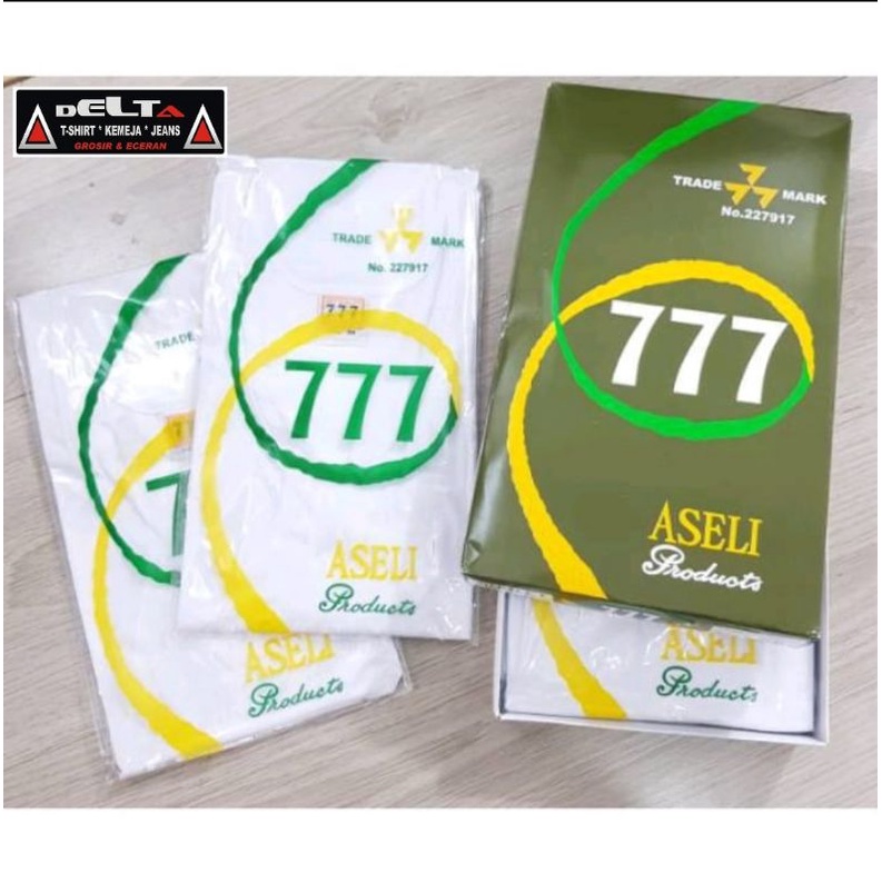 Singlet 777 Original Classic Putih (1pcs) JunDW