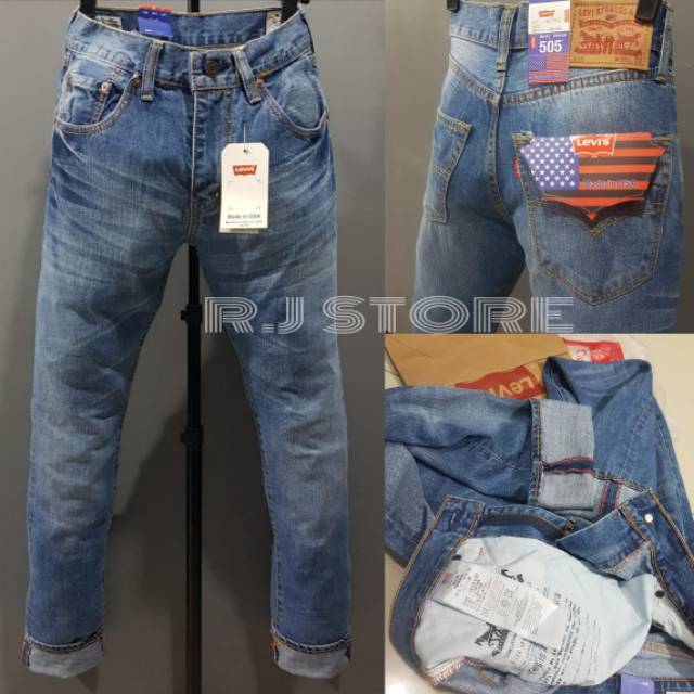 JEANS PRIA LEVIS  PANJANG 505/MADE IN USA