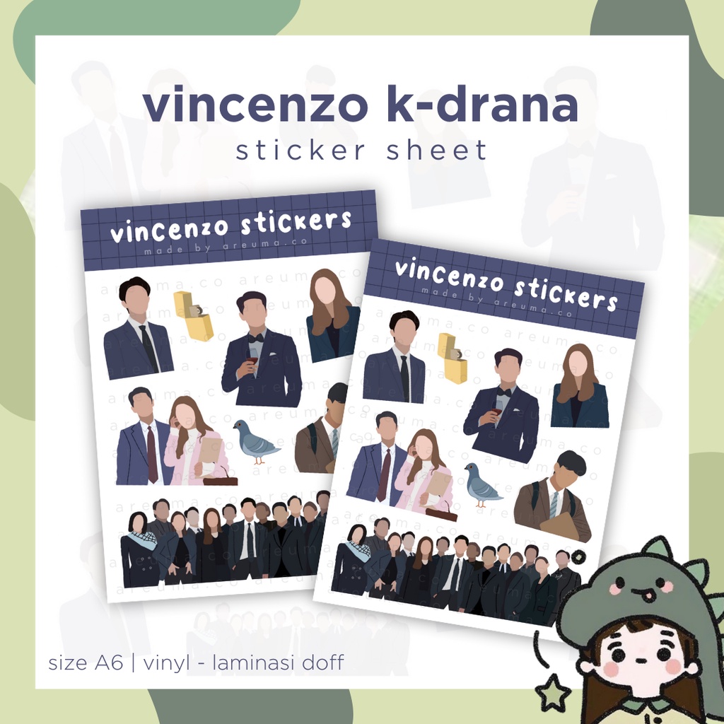 VINCENZO K-DRAMA STICKER SHEET