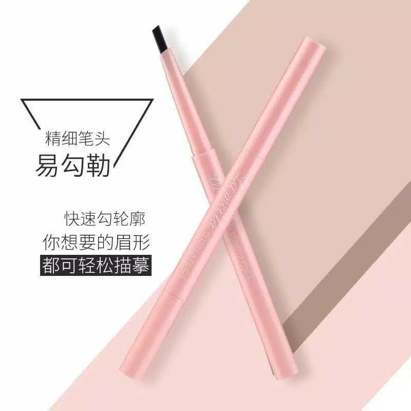 LA- Pensil Alis 7 Warna Double Head Waterproof And Long Lasting (Pink).Ls 2013