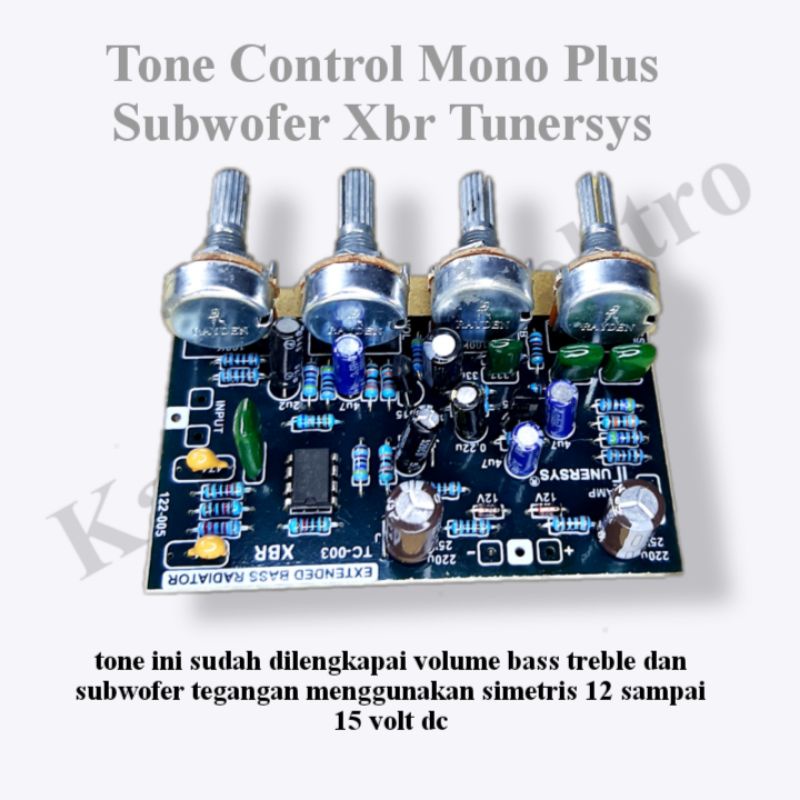 TONE CONTROL PLUS SUBWOFER XBR TUNERSYS