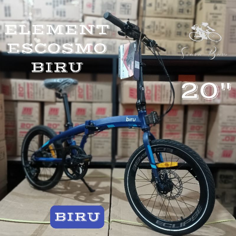 SEPEDA LIPAT ELEMENT ECOSMO BIRU 20 INCH