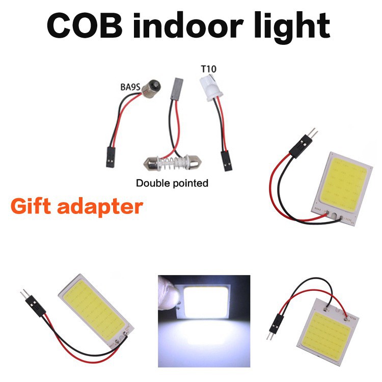 Cob indoor light Festoon T10 W5W BA9S Car lighting