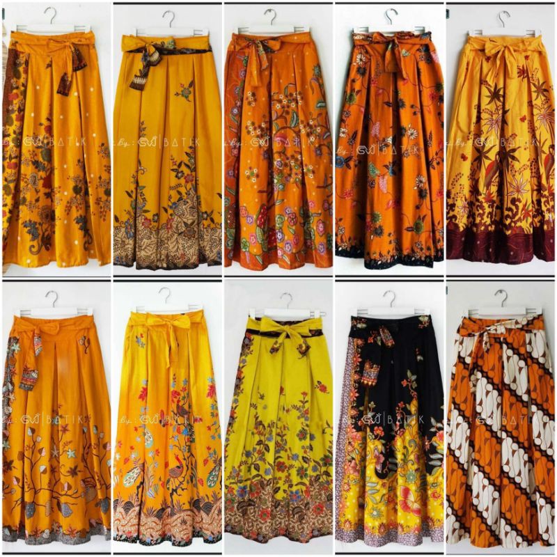 Rok Batik Warna Kuning / Rok Batik Madirda, Kanigoro, sikembang, sukamade, sriwedari