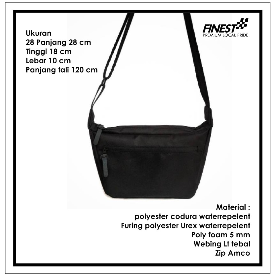 Tas Selempang Waistbag POLOS Kualitas Distro Termurah