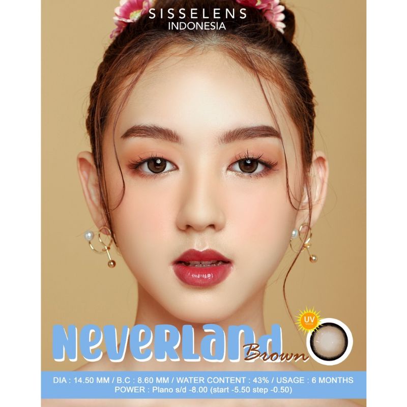 SISSE LENS NEVERLAND SOFTLENS GRAY BROWN Normal s/d -500