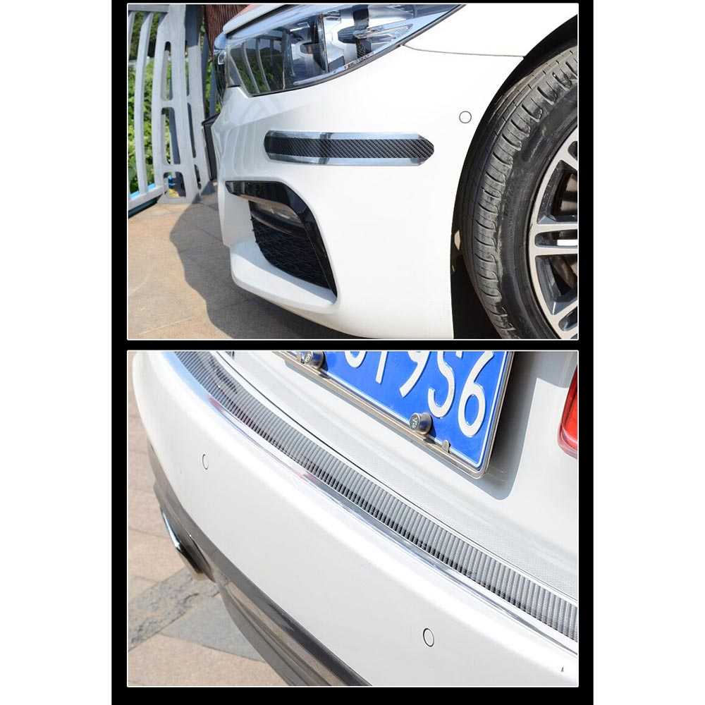 Karlor Stiker Vinyl Mobil Rubber Strip Car Bumper Edge Guard - YSB190-Hitam-Lebar-7 cm