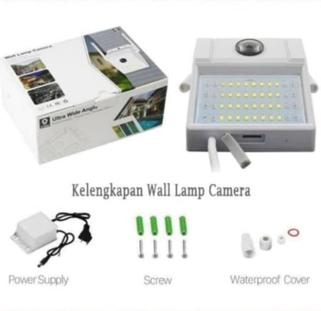 IP Camera 1080P 2MP Wall Lamp Security Camera V380