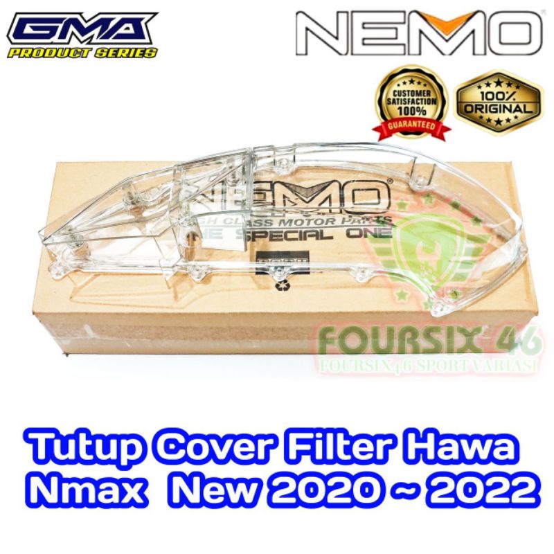 tutup cover filter n max new 2020-2022 aerox new transparan bening sm smoke