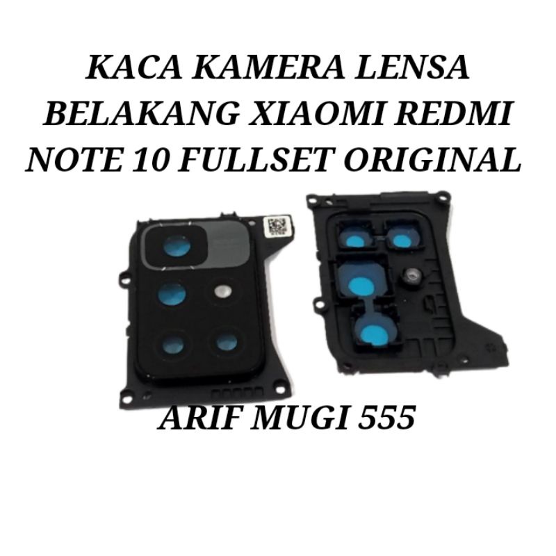 Kaca Camera Lensa Kamera Belakang Xiaomi Redmi Note 10 Fullset Original