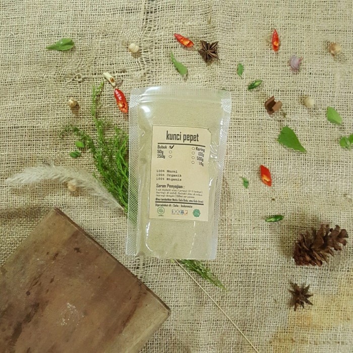 

KUNCI PEPET BUBUK 50 GRAM - Kaempferia Rotunda - MURNI - JSR - R