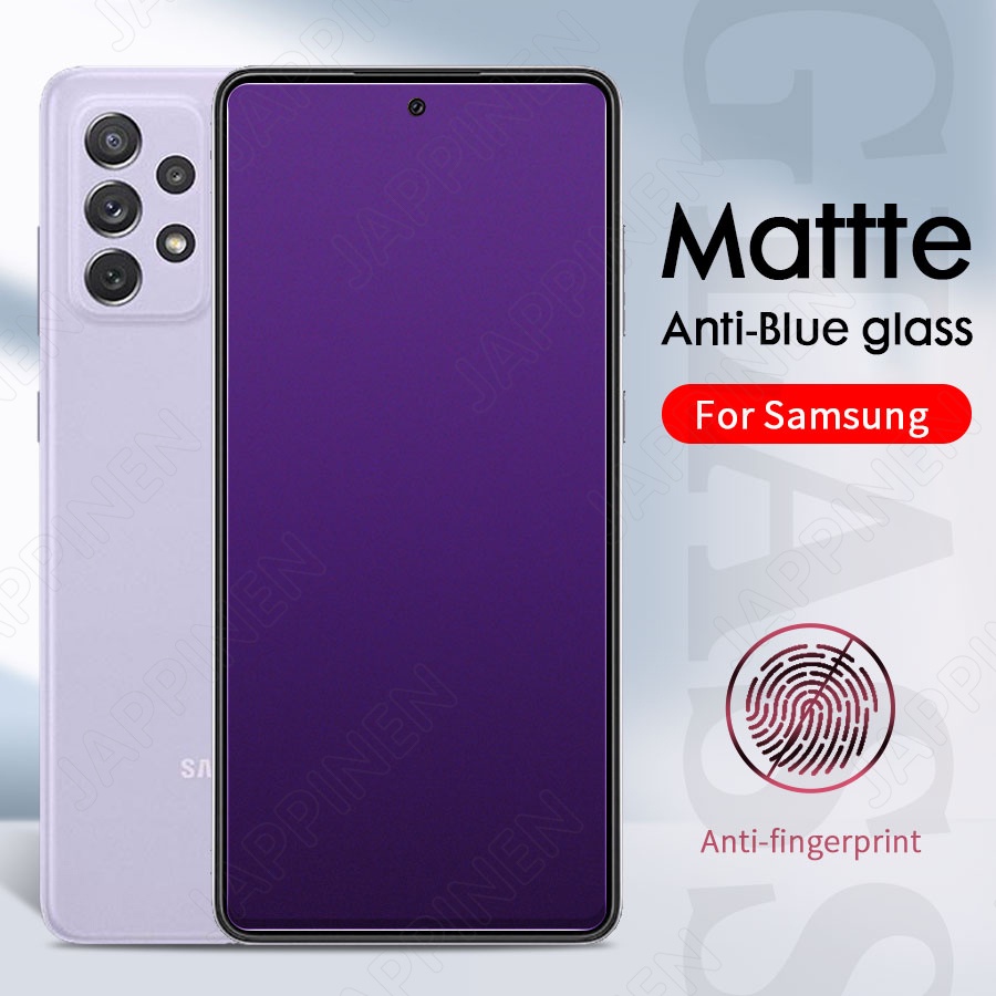 Pelindung Layar Tempered Glass Blue Light Matte Untuk Samsung Galaxy A72 A52 A32 A12 A31 A51 A71 A21S A10 A50 M21 M31