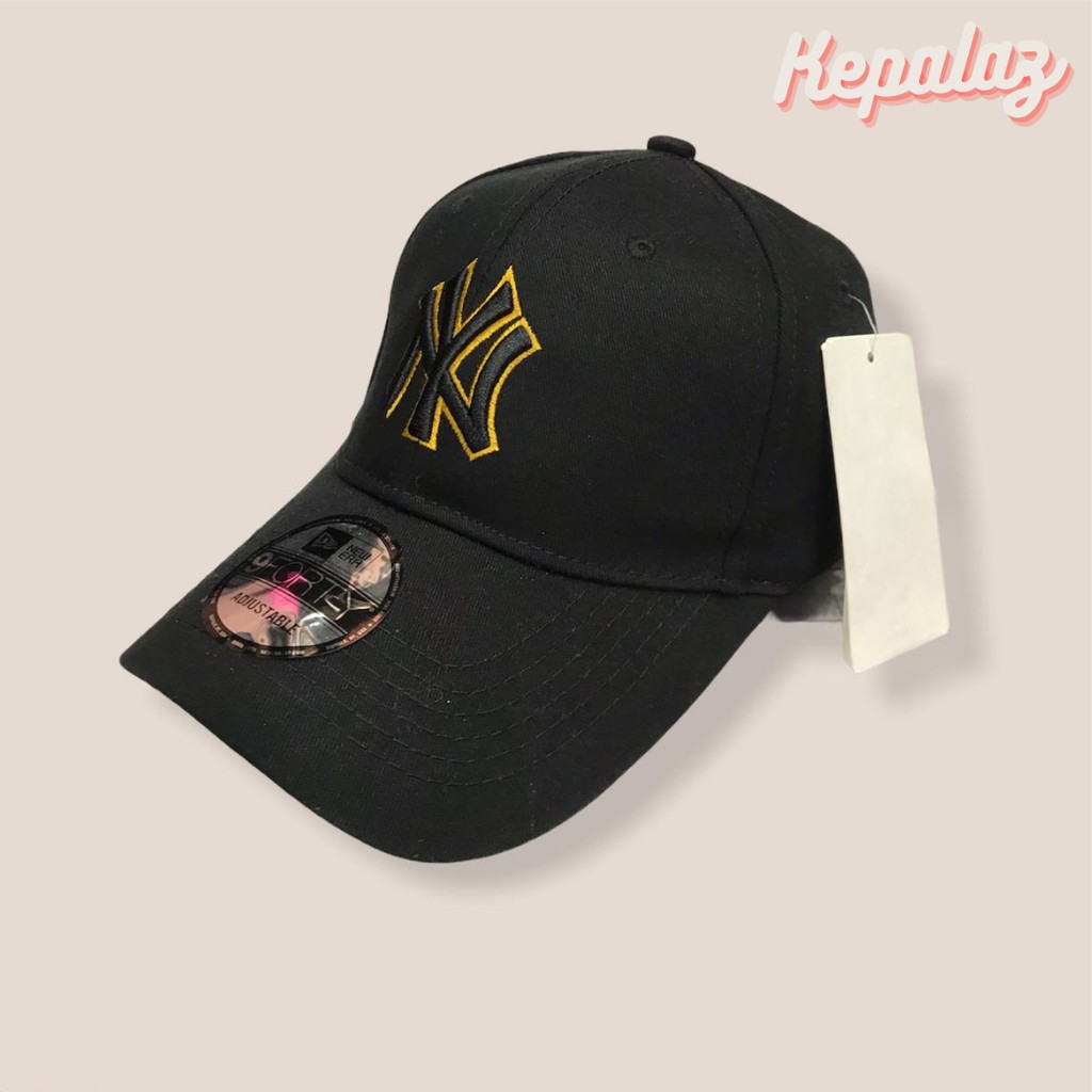 NEW ERA CAP NY BLACK-GOLD EDITION / TOPI BASEBALL NEW ERA